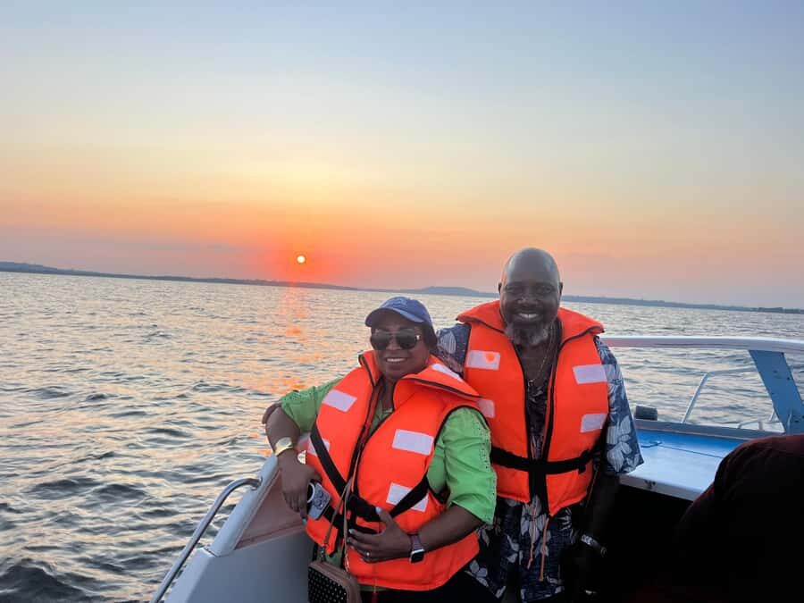 Entebbe: Equatar Line Tour & Victoria Lake Sunset Boat Ride - The Lake Victoria boat cruise: birds, islands, and real lake texture