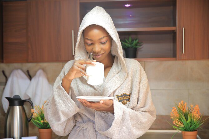 Luxury Spa Day in Entebbe - Infrared sauna and steam room: warm up first, then everything feels better