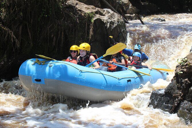 Uganda Jungle Rafting - The end-of-trip drink, photos, and the local community surprise